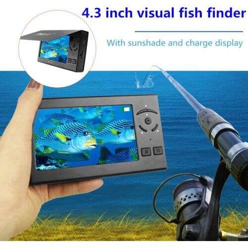Newest 4.3 inch camera for fishing Underwater camera Fish finder Underwater video camera for fishing 15M cable 140° Waterproof