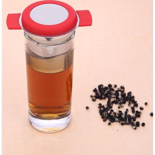 Reusable Stainless Steel Tea Infuser Basket Fine Mesh Tea Strainer With 2 Handles Lid Tea and Coffee Filters for Loose Tea Leaf