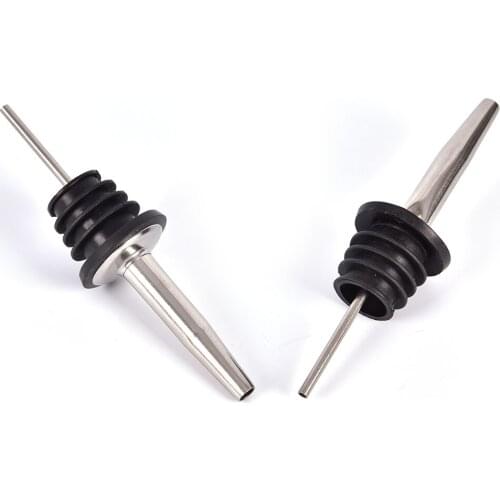 New stainless steel red wine oil bottle plug nozzle black bottle stopper kitchen supplies 11.3x3cm