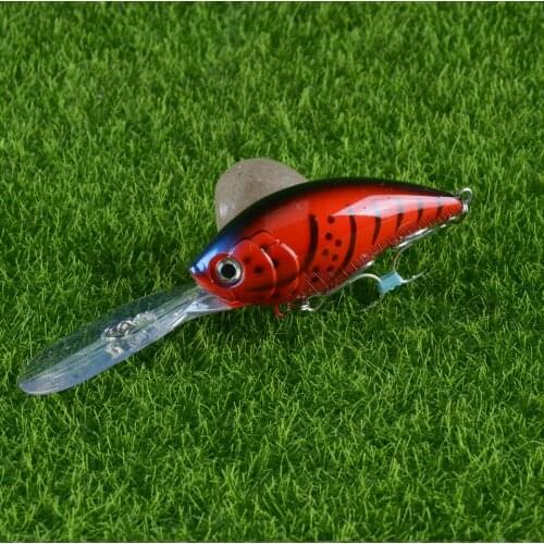 New 1PCS Hard Fat Crankbait Quality Hooks Plastic Wobblers 70mm 22g Long Shot Fishing Lure Big Lip Artificial Bait