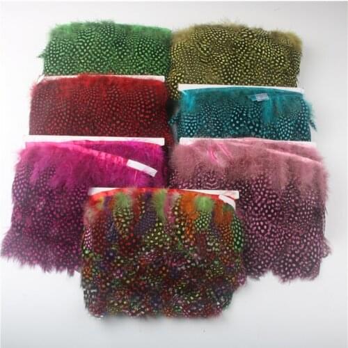Wholesale 1Yard/lot Pheasant Feather Trim Trimming Clothing Wedding Dress Feathers For Craft Accessories DIY Plumas