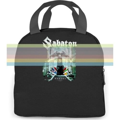 SABATON - Heroe Hight Hipster Cool women men Portable insulated lunch bag adult