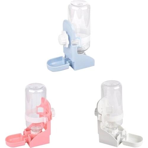 Simple and convenient Pet automatic drinking fountain pigeon rabbit drinking bowl cat dog hanging cage drinking fountain white