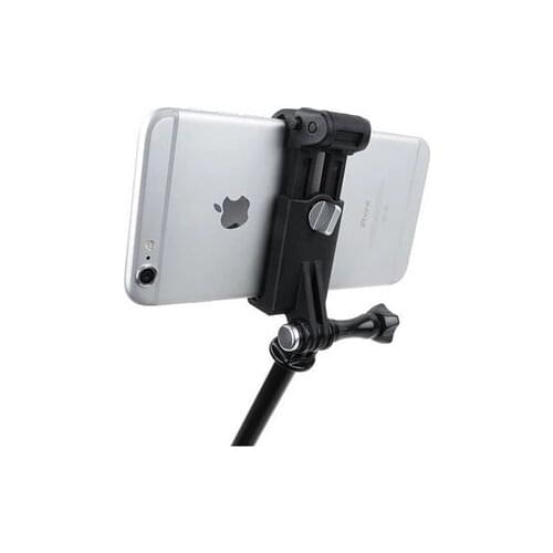 Gopro Adjustable Selfie Stick Phone Clip Go Pro Accessories Mount Assembly Clip 51-84mm Holder For iPhone 6 7 8 xiaomi samsung