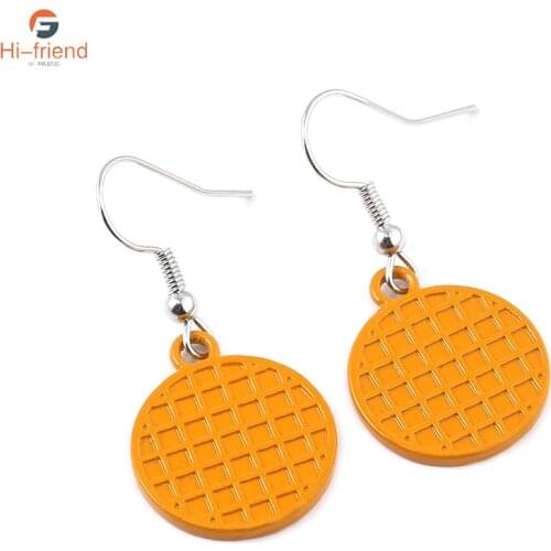 TV series Stranger Things Earring White Color Enamel Sleek Simple Jewelry For Woman Light Bulb RUN Round Pendant Gift