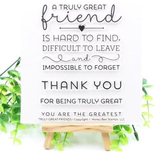 Thank You Transparent Clear Silicone Stamps for DIY Scrapbooking/Card Making/Kids Fun Decoration Supplies 500