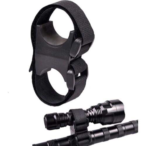 Tactical Flashlight Holder Outdoor LED Torch Clip Clamp For Bike Military Bicycle Flashlight Mount Lock Hunting Accessories