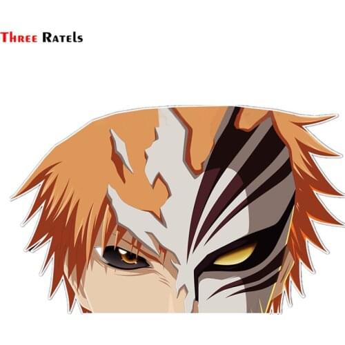 Three Ratels FC458 Peeker Anime Peeking 3D Sticker Car Window Decals Bleach Ichigo