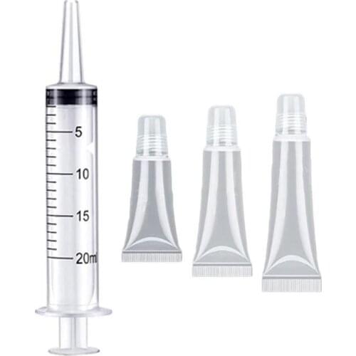 Lip Gloss Base Tube Diy Lip Glaze Making Tools Disposable Syringe 8/10/15ml Women Makeup Tools Lip Gloss Tube