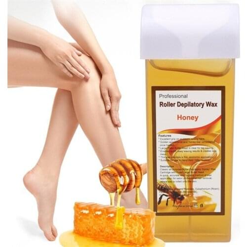 100g Hair Removal Wax Gentle Non-irritating Hot Depilatory Cream Wax Cartridge Beeswax Warmer Waxing Hair Removal for Women Men