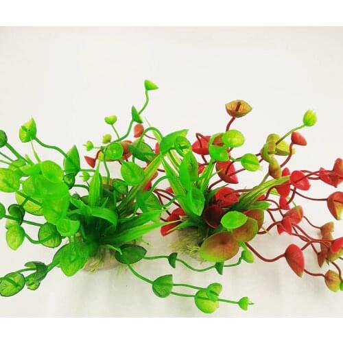 1pc Aquarium Decoration Plants Artificial Plastic Grass Ornament Random Color Fish Tank Accessories