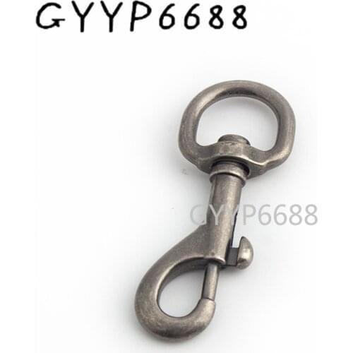 10-50-100pcs Old Silver 17mm spring clip snap dog hook hot selling safety harness hook