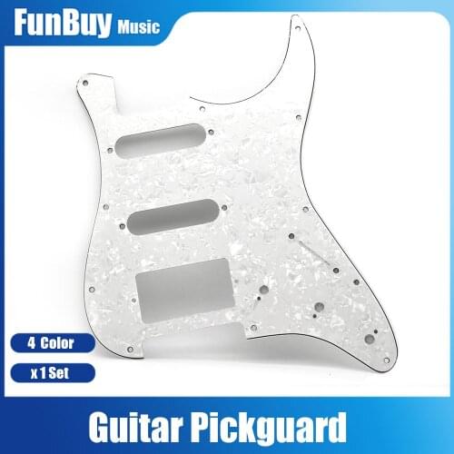 11 Holes ST Electric Guitar Pickguard 3 Ply SSH Guitar Pickguard Anti-Scratch Plate for ST FD Electric Guitar