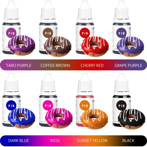 16-Colors 10ML/Bottle Cream Cake Food Coloring Ingredients Cake Fondant Baking Cake Edible Color Pigment Baking Pastry