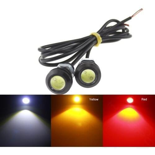 2 pieces Car LED Bulb Styling Signal Light 12V 7500K 23MM 18MM DRL LED COB Eagle Eye Fog Lamp Day Running Back Reverse Lights
