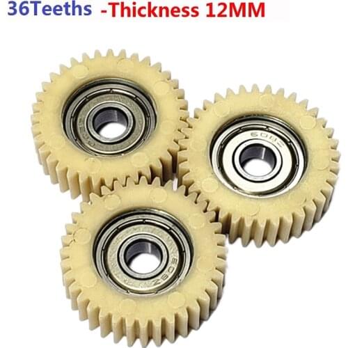 3pcs/set 36Teeths Outer Diameter 38mm Thickness 12mm Electric vehicle bicycle nylon worm gear electric bicycle replacement part