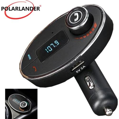 New Smartphone BluetoothMP3 Player Handsfree Car Kit Dual USB Charger FM Transmitter Handsfree with Micro SD/TF Card Reader