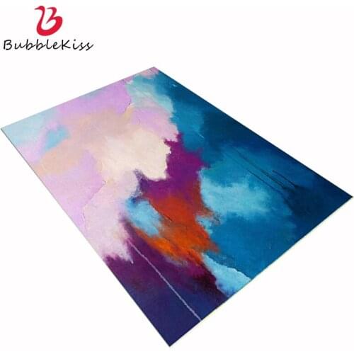 Bubble Kiss Large Carpets For Living Room Abstract Art Blue Purple Mat Area Rug For Bedroom Christmas Rug Living Room Carpet
