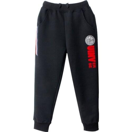 Kids Spring New Style Pure Cotton Long Pants Boys Elastic Waist Straight Casual Loose Fashion Trousers Size 120 130 140 150 160