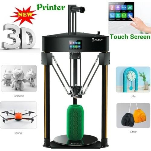 FLSUN Delta 3d Printer Q5 High Speed 3d Printer with Resume Printing Function Auto-leveling Touch Screen Printing Size 200x200mm