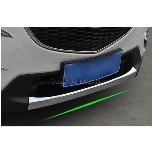 Chrome front grille grill upper cover trim sill 1pcs For Mazda CX-5 2012 2013 2014 2015