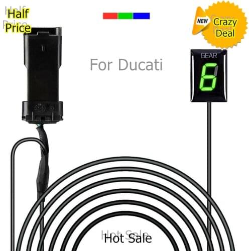 Motorcycle Gear Indicator For Ducati Ecu Plug Mount Speed Gear Display 1-6 Level