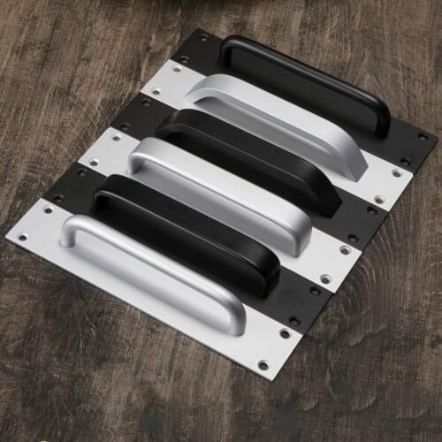 JD Matte Aluminum Alloy Door Handle Black Door Handle Simple Modern European Door Handle