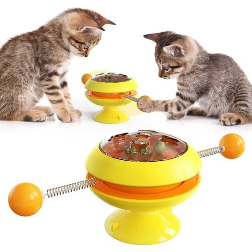 Cat Toy Windmill Cat Educational Training Massage Rotatable Cat Interactive Toy Catnip Cat Accessories Pet Toy Cat Playing Toy