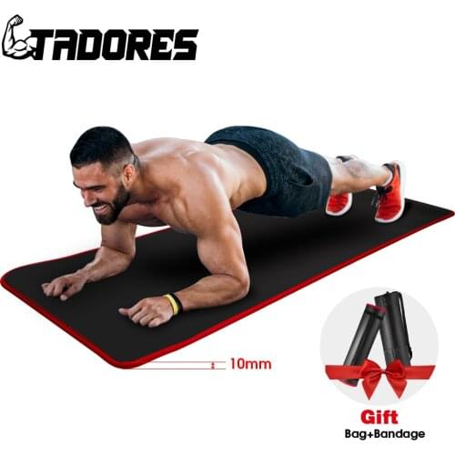 10mm Extra Thick Yoga Mat Eco Friendly Non-Slip Fitness Mat with Carrying Strap and Bag for Yoga Pilates and Floor Exercises