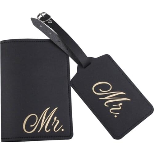 Bride Groom Married Wedding Honeymoon Leather Passport Case Holder Travel ID Credit Card Protector for Women Girls New