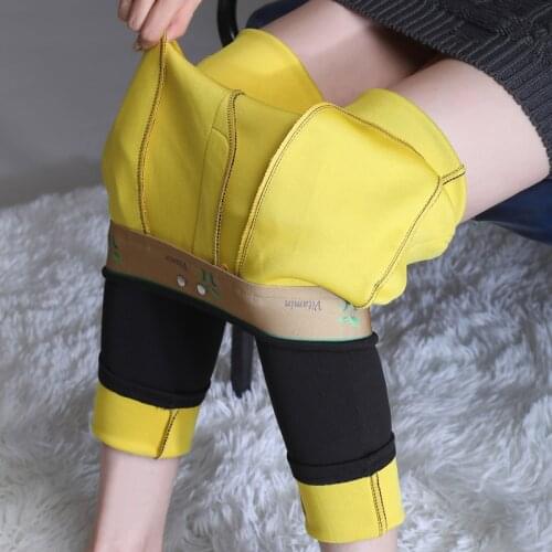 Winter Womens Velvet Pants Thick Warm Leggings High Waist Black Slim Cashmere Pencil Pants Female Cotton Leggings for Women