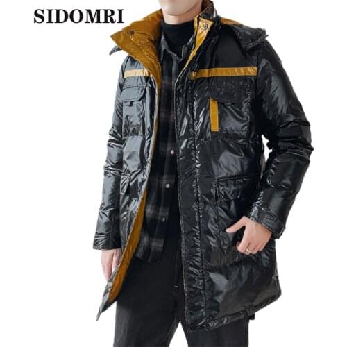 Mens down jacket personalty style comfortable and casual keep warm gloosy color trendy coat high quality