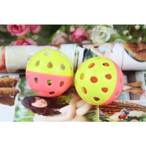 Cats Ball with Bell Ring Playing Chew Rattle Scratch Plastic Ball Interactive Cat Training Toys Pet Cat Supply