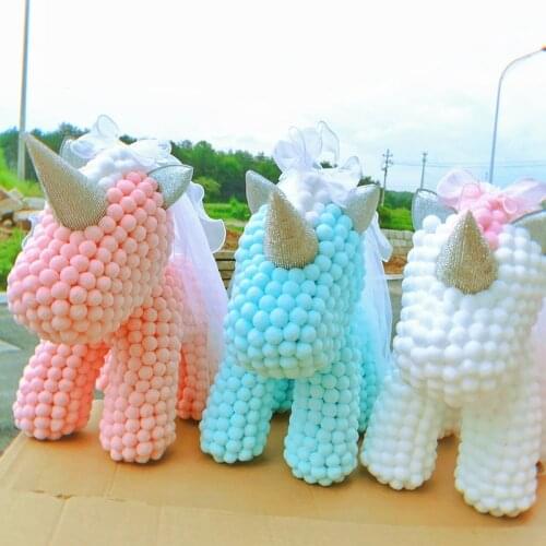 Valentines Day Gift Hairy Ball Unicorn Foam Flower Rose Bear Wedding Decor no Box