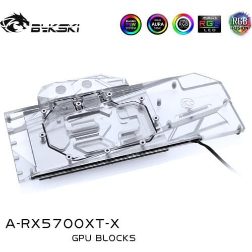 Bykski PC water cooling GPU cooler video card Graphics card Radiator for VGA AMD RADEON RX5700XT/5700 A-RX5700XT-X