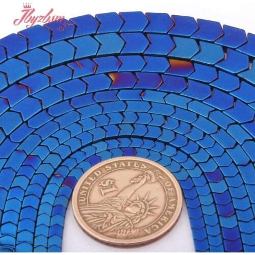 Arrow Hematite Beads Blue Stone Beads Heishi Spacer Beads for DIY Accessories Men Women Necklace Bracelet Jewelry Making15"