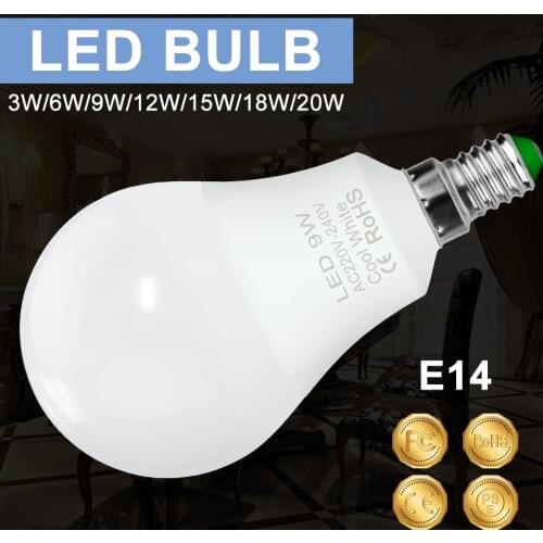 LED Lampen E 14 LED Lamp E27 Bulb Lamp 220V 240V 3W 6W 9W 12W 15W 18W 20W Lampada LED Light Bulb Bombilla LED Lights Decoration