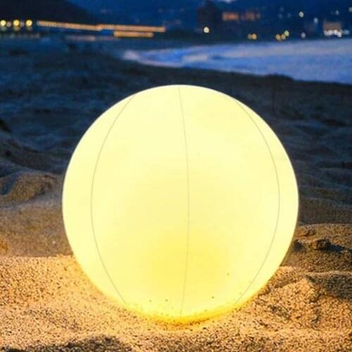 Outdoor Inflatable Beach Ball LED Light Swimming Pool Party Water Game and Water Bouncing Ball Toys