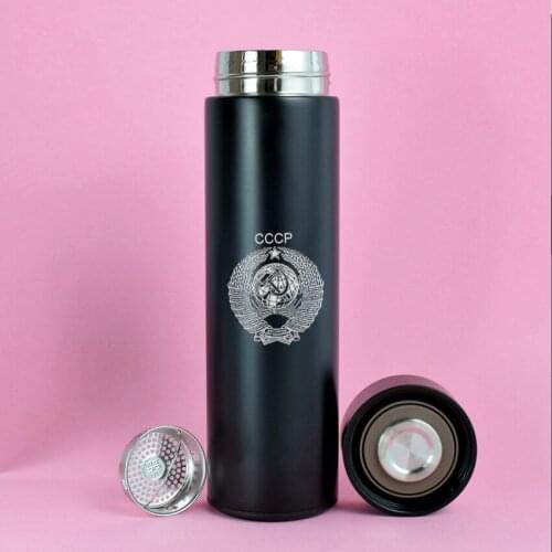 Soviet Union Smart Insulation 304 Stainless Steel Vacuum Smart Cup Temperature Display Tea Cup USSR CCCP Bottle in-Car Thermos