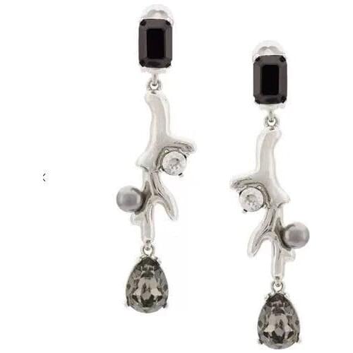 2019 Amybaby Designer High Quality Womens Luxury Vintage Pearls Crystal Womens Clip Earring Jewelry For Party