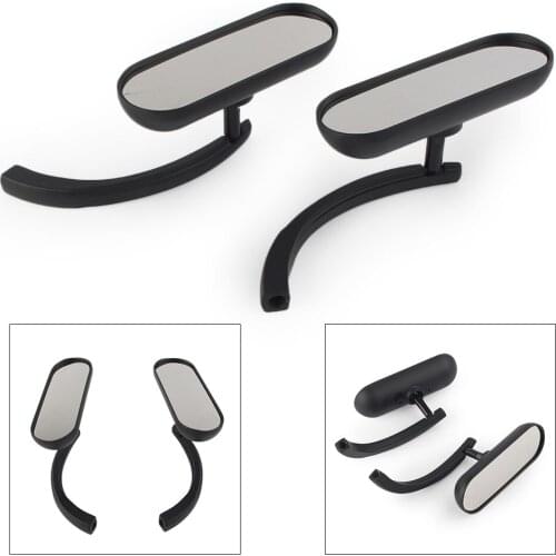 1 Pair Universal Motorcycle Rear View Side Mirror left Right For All Harley Davidson Black