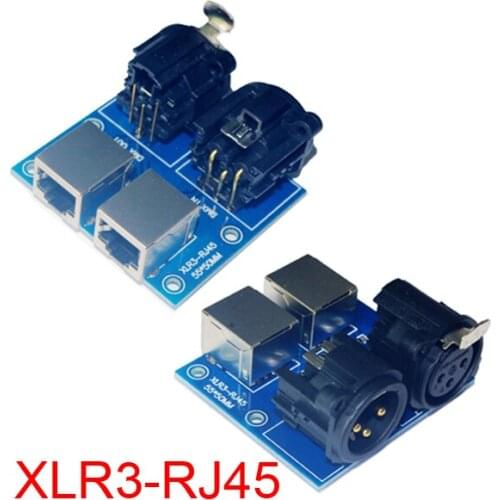 30pcs XLR3-RJ45 DMX512 Relays connector DMX512 RJ45 connector to XLR3 use for DMX-Relays controller led decoder DMX512 control