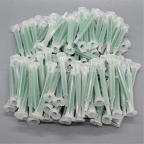 50pcs Resin AB Glue Static Mixer Mixing Tube Mixing Nozzle Syringe Set 83mm for Two Component Liquid Mixing Machine AB Glue Gun