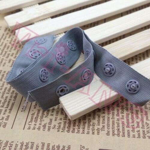 50 yards/lot, white/black 18mm width snap fastener tape garment accessories