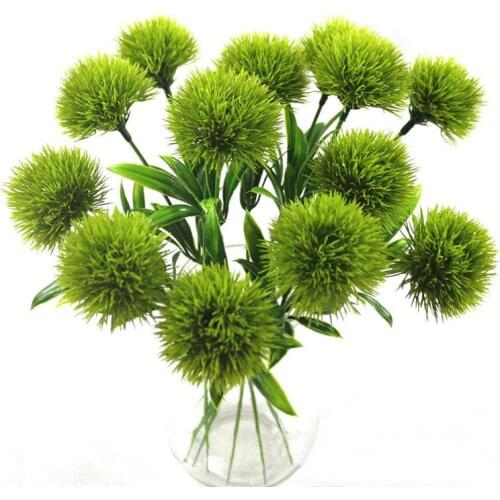 7pcs Artificial Flower Artificial Dandelion Realistic Decorative Artificial Flower Fake Flower For Vase