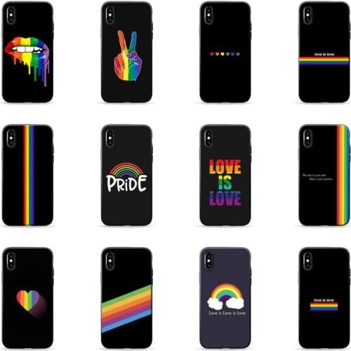Lesbian LGBT Rainbow Pride Phone Case for iPhone 7 8 11 12 Pro X XS Max XR Samsung A S 10 20 30 50 70 Plus pro funda