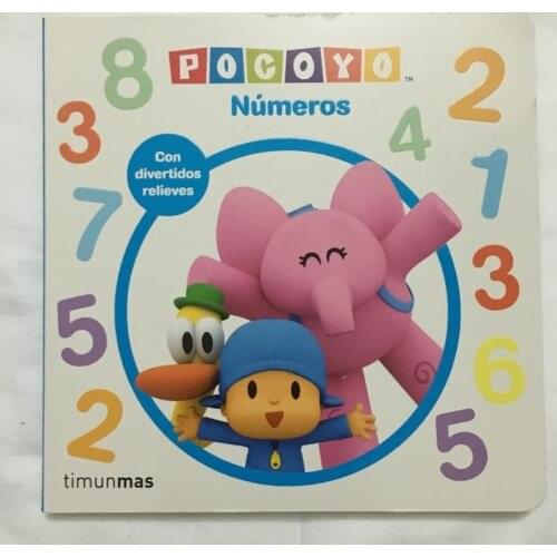 Parent Child Kids Toddler Baby Spanish Book Early Education Cute Picture Maths Knowledge Learning Cardboard Libros Book Age 0-3