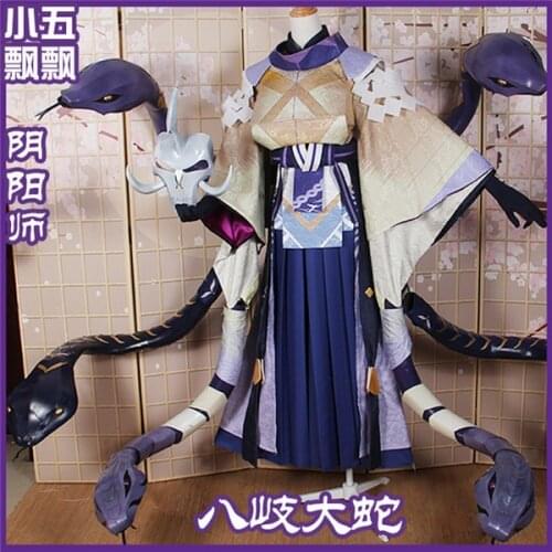 Hot Game Onmyoji SSR Yamata no Orochi Tamamo no Mae Big snake cosplay Kimono Ancient style Halloween Christmas costume unisex