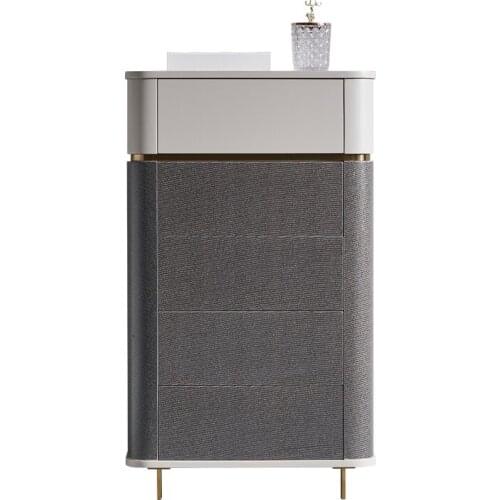 Light luxury solid wood chest of drawers modern simple living room household draw more lockers furniture against the wall