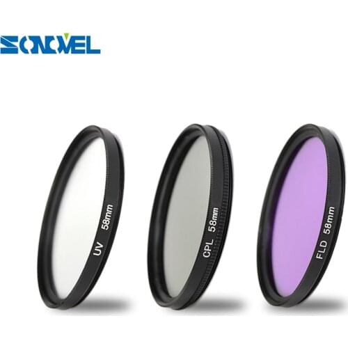58mm UV CPL FLD Lens Filter Kit for Canon EOS 1300D 1200D 1100D 800D 760D 750D 700D 650D 600D 100D 70D 77D 80D With 18-55mm lens